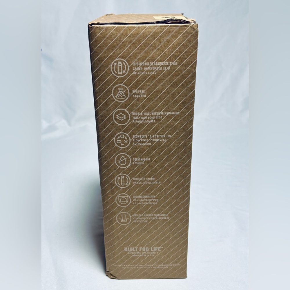 Stanley Flowstate H2.0 40oz Quencher Tumbler DIOR Light Pink Gold New In Box - Picture 5 of 6